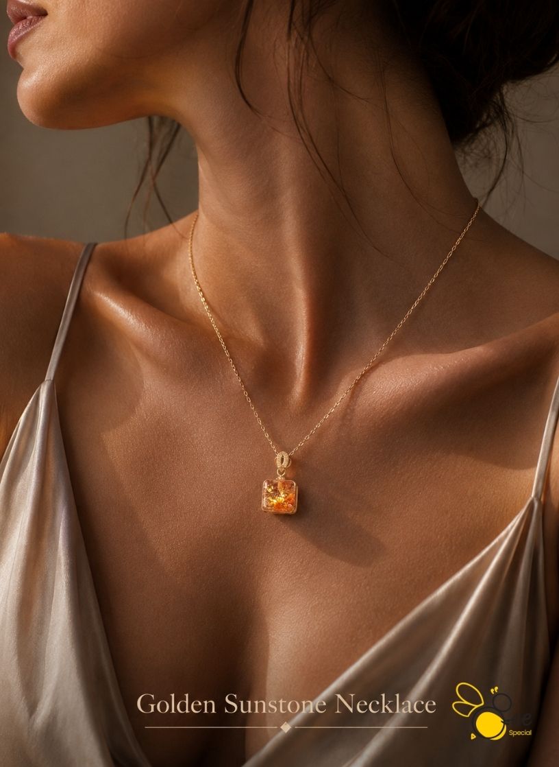 Golden Sunstone Necklace