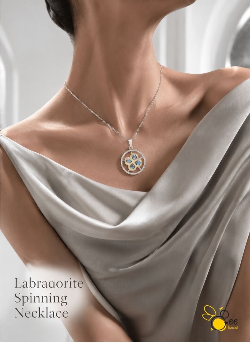 labradorite Spinning Necklace