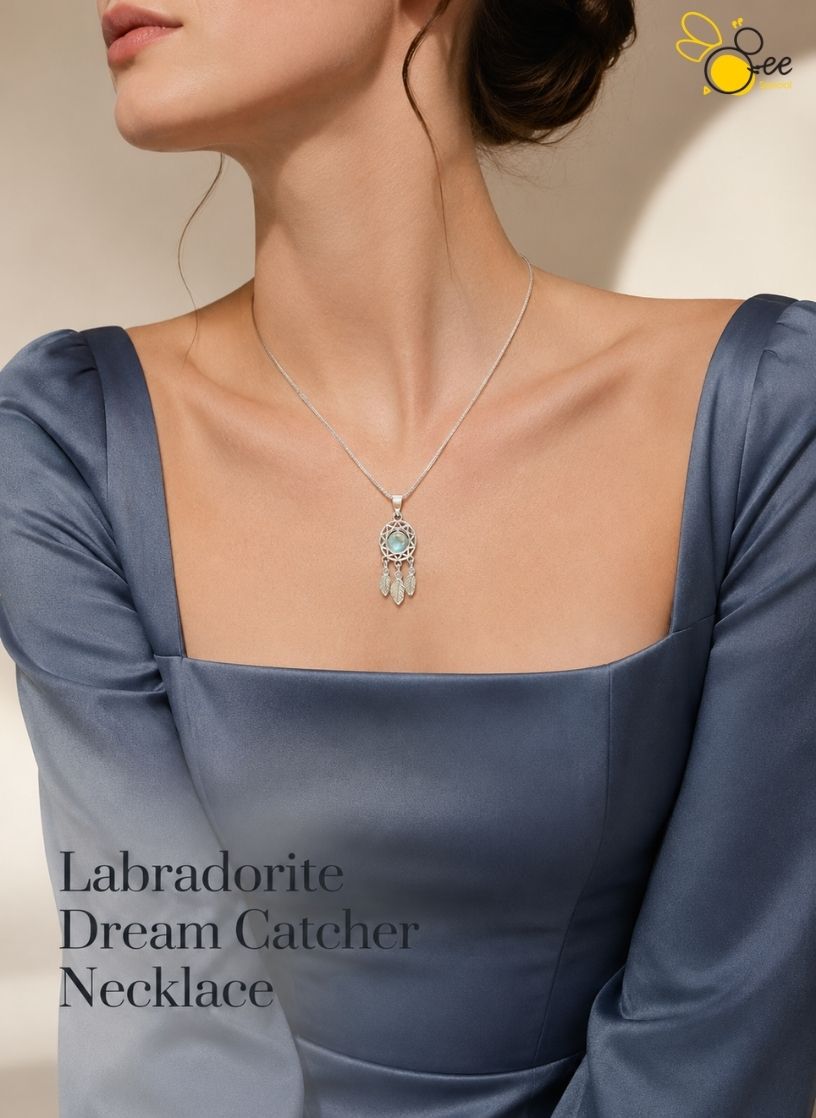 Labradorite Dream Catcher Necklace