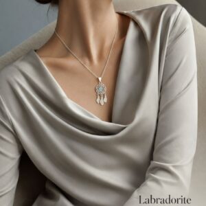 Labradorite Dream Catcher Necklace