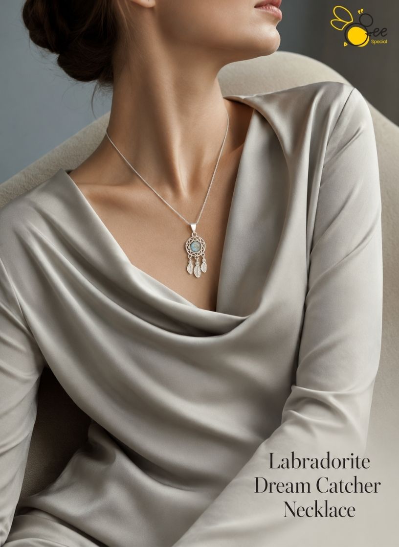 Labradorite Dream Catcher Necklace