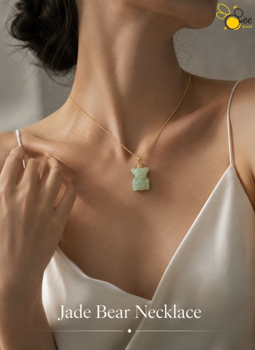 Jade Bear Necklace