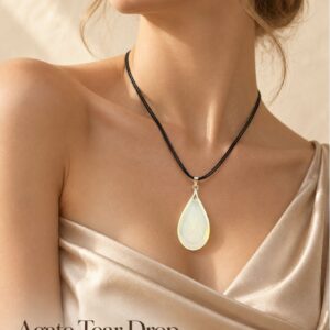 Agate Tear Drop Necklace