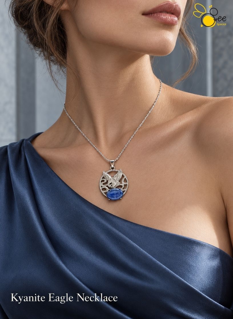 Kyanite Eagle Necklace
